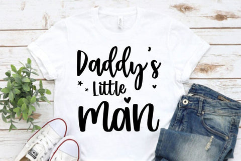 Daddys little man, Father's Day Dad SVG Design, Father's Day T-shirt SVG FiveStarCrafting 