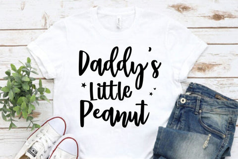 Daddys little peanut, Father's Day Dad SVG Design, Father's Day T-shirt SVG FiveStarCrafting 
