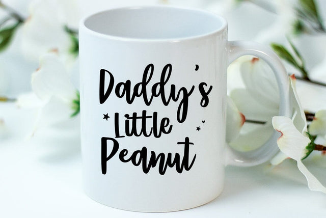 Daddys little peanut, Father's Day Dad SVG Design, Father's Day T-shirt SVG FiveStarCrafting 