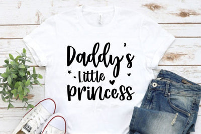 Daddys little princess, Father's Day Dad SVG Design, Father's Day T-shirt SVG FiveStarCrafting 