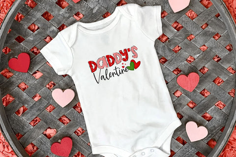 Daddy's Valentine - Valentine's Day Sublimation Sublimation CraftLabSVG 