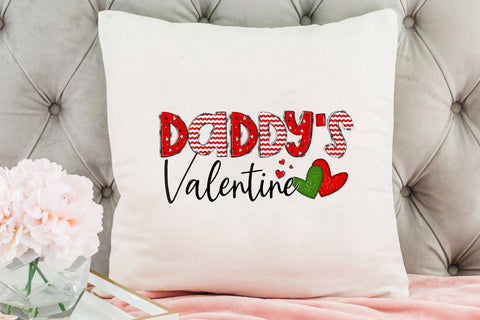 Daddy's Valentine - Valentine's Day Sublimation Sublimation CraftLabSVG 