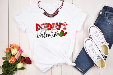 Daddy's Valentine - Valentine's Day Sublimation Sublimation CraftLabSVG 