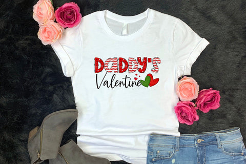 Daddy's Valentine - Valentine's Day Sublimation Sublimation CraftLabSVG 