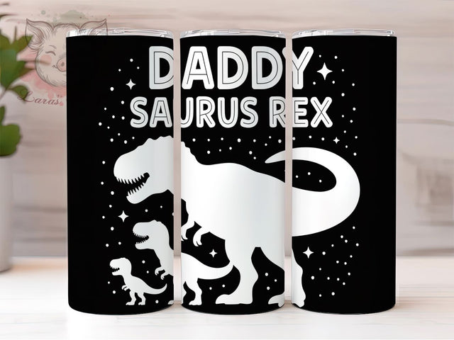 Daddysaurus Funny Dad Tumbler, Father's Day Tumbler, 20oz Tumbler Sublimation, Dinosaur Tumbler, Funny Dad Tumbler, Dad Gift Tumbler, Tumbler Wrap Design Sublimation Lara' s Designs 