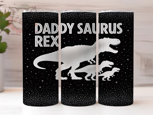 Daddysaurus Funny Dad Tumbler, Father's Day Tumbler, 20oz Tumbler Sublimation, Dinosaur Tumbler, Funny Dad Tumbler, Dad Gift Tumbler, Tumbler Wrap Design Sublimation Lara' s Designs 