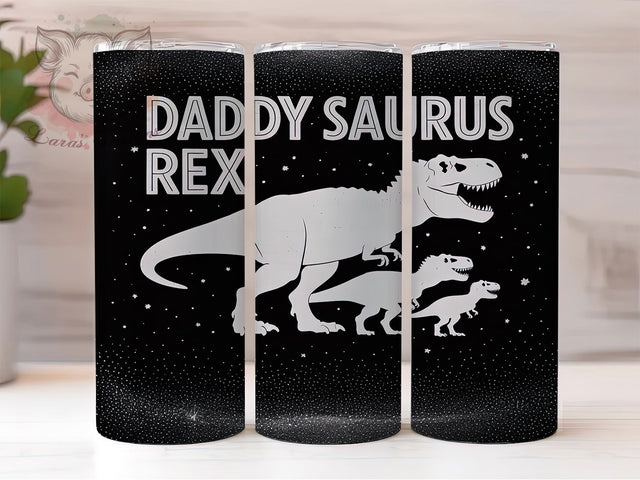Daddysaurus Funny Dad Tumbler, Father's Day Tumbler, 20oz Tumbler Sublimation, Dinosaur Tumbler, Funny Dad Tumbler, Dad Gift Tumbler, Tumbler Wrap Design Sublimation Lara' s Designs 