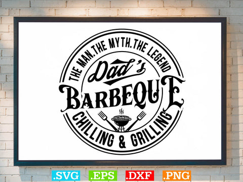 Dad's Barbeque Shirt , Bbq Clipart, Grilling Clipart, Food Svg SVG Creativeart88 