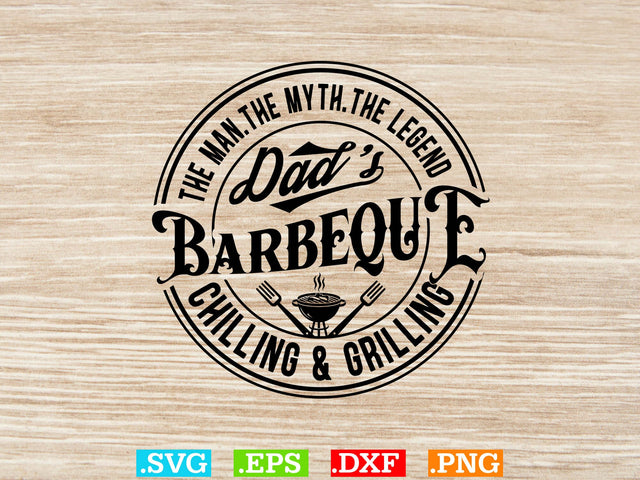 Dad's Barbeque Shirt , Bbq Clipart, Grilling Clipart, Food Svg SVG Creativeart88 