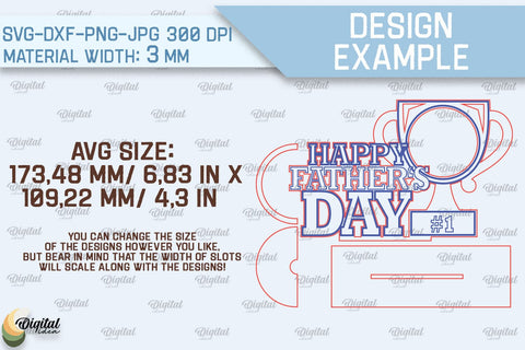 Dads Day Photo Frame SVG Bundle. Photo Frame Laser Cut SVG Evgenyia Guschina 