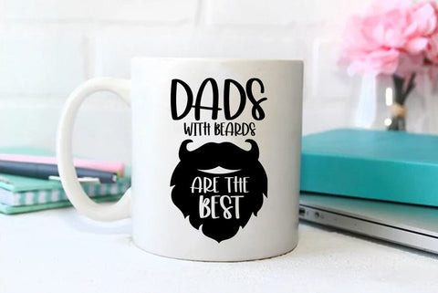 Dads with beards are the best, Father's Day T-shirt, Dad Quote Design SVG FiveStarCrafting 