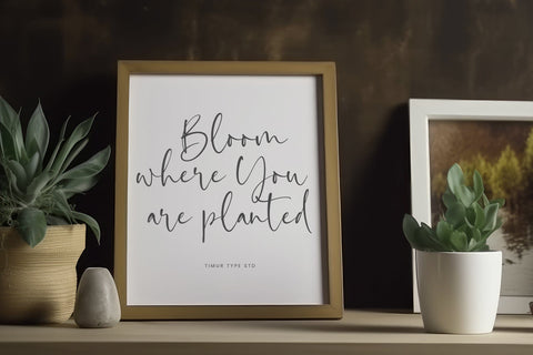 Daffodil Kingdom - Handwritten Script Font Font Timur type 