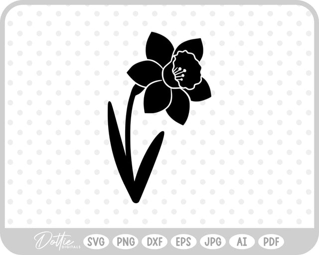 Daffodil SVG DottieDigitals 