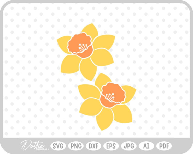 Daffodil SVG DottieDigitals 