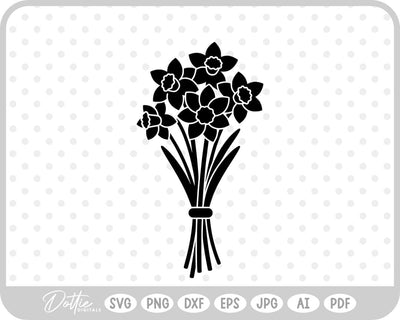 Daffodil SVG DottieDigitals 