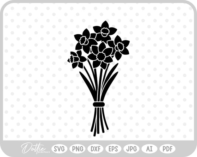Daffodil SVG DottieDigitals 