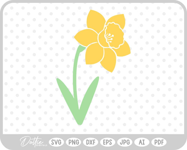Daffodil SVG DottieDigitals 