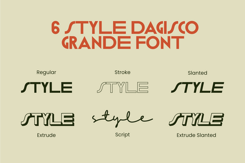 Dagisco Grande Font ahweproject 