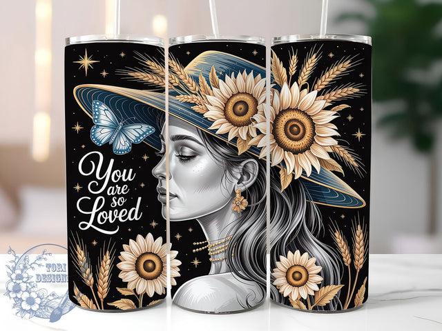 Daily Affirmation Inspirational Tumbler, You Are Loved Cup, Positive Message Wrap, Inspirational Quote Tumbler, Self Love Drinkware, Motivational Sublimation Wrap, Encouraging Gift Idea Sublimation ToriDesigns 