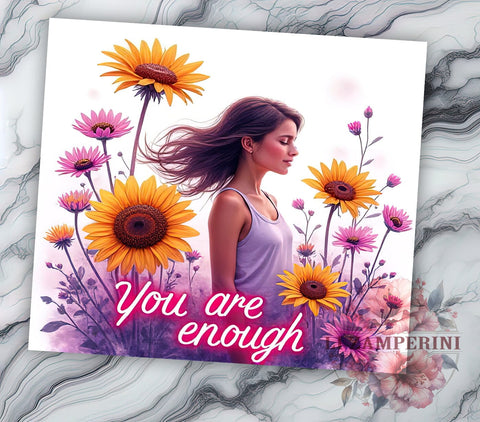 Daily Affirmations 20 oz Skinny Tumbler Sublimation Design, Straight & Tapered Tumbler Png, Snarky Funny Tumbler Png, Digital Download PNG Sublimation Li Zamperini 