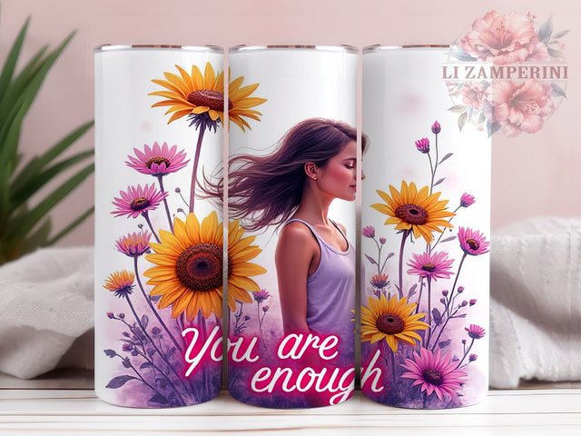 Daily Affirmations 20 oz Skinny Tumbler Sublimation Design, Straight & Tapered Tumbler Png, Snarky Funny Tumbler Png, Digital Download PNG Sublimation Li Zamperini 