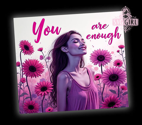 Daily Affirmations 20oz Tumbler Wrap Sublimation Design, Straight Tapered Tumbler Wrap, Snarky Funny Tumbler Png, Instant Digital Download Sublimation SvggirlplusArt 
