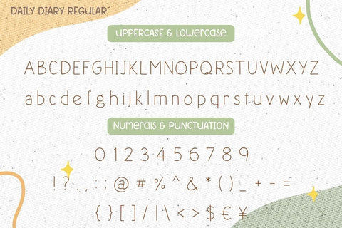 Daily Diary – Handwritten Font Font AnningArts Design 