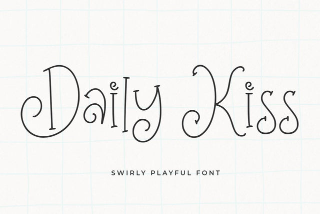 Daily Kiss Font Abo Daniel Studio 