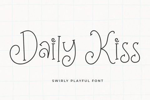 Daily Kiss Font Abo Daniel Studio 