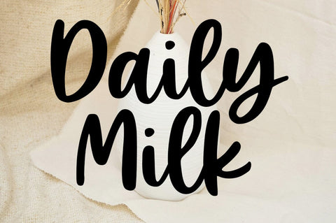 Daily Milk Font Studio Natural Ink 