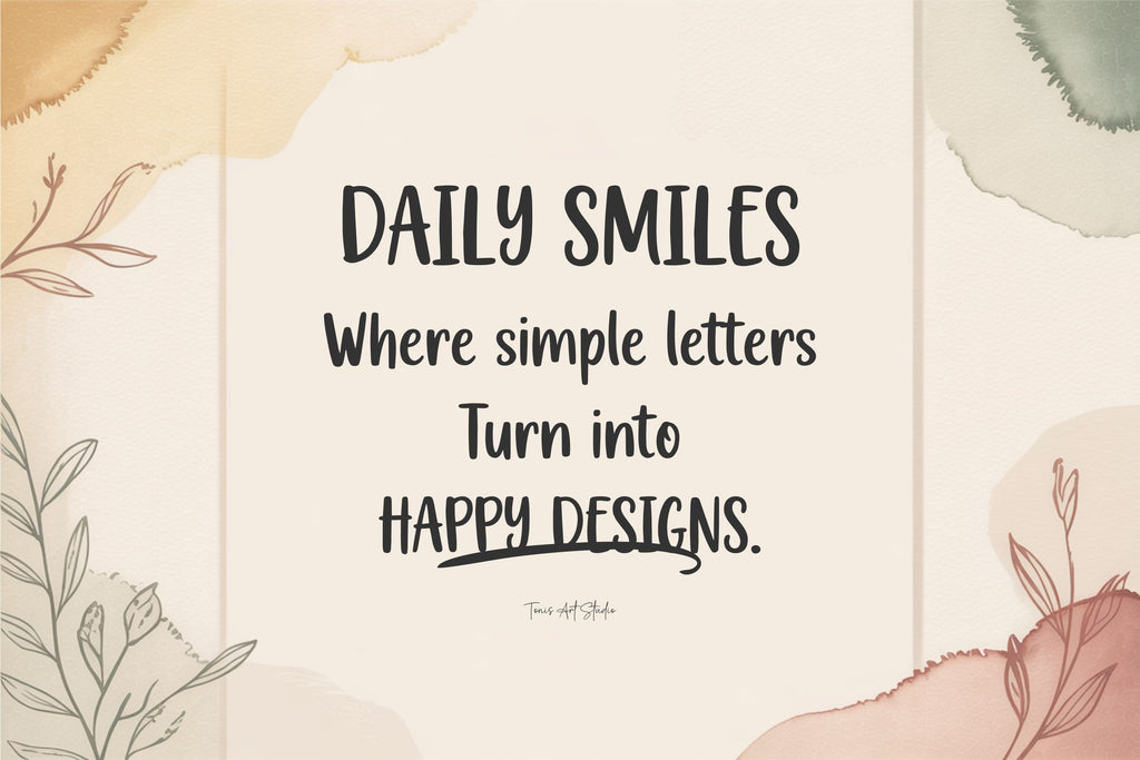 Daily Smiles – Playful Handwritten Font with Friendly Style - So Fontsy