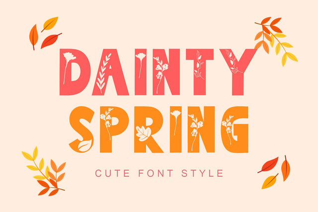 Dainty Spring Font Prasetya Letter 