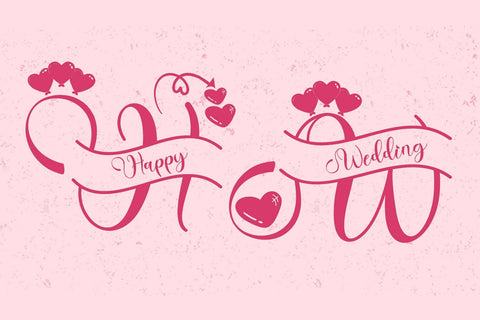 Dainty Valentine Monogram Font Prasetya Letter 