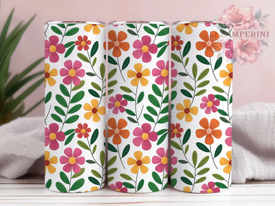Dainty Wildflower Floral Tumbler, Floral Tumbler, Stylish 20oz Wrap, Sublimation Design, Trendy Gift Idea, Rustic Wildflower Wrap, Botanical Floral Tumbler Sublimation Li Zamperini 