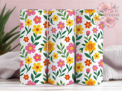 Dainty Wildflower Floral Tumbler, Floral Tumbler, Stylish 20oz Wrap, Sublimation Design, Trendy Gift Idea, Rustic Wildflower Wrap, Botanical Floral Tumbler Sublimation Li Zamperini 