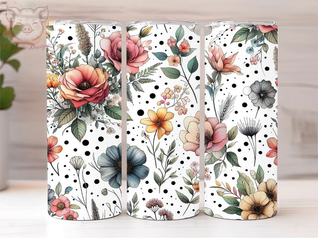 Daisies 20oz Tumbler Png, Sublimation Design, Daisy Flowers Tumbler Png, Digital Download PNG Sublimation Lara' s Designs 