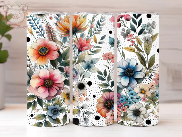 Daisies 20oz Tumbler Png, Sublimation Design, Daisy Flowers Tumbler Png, Digital Download PNG Sublimation Lara' s Designs 