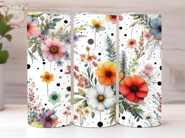 Daisies 20oz Tumbler Png, Sublimation Design, Daisy Flowers Tumbler Png, Digital Download PNG Sublimation Lara' s Designs 