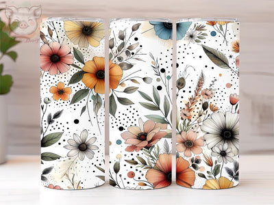 Daisies 20oz Tumbler Png, Sublimation Design, Daisy Flowers Tumbler Png, Digital Download PNG Sublimation Lara' s Designs 