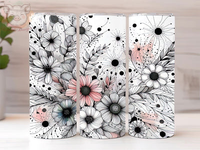 Daisies 20oz Tumbler Png, Sublimation Design, Daisy Flowers Tumbler Png, Digital Download PNG Sublimation Lara' s Designs 