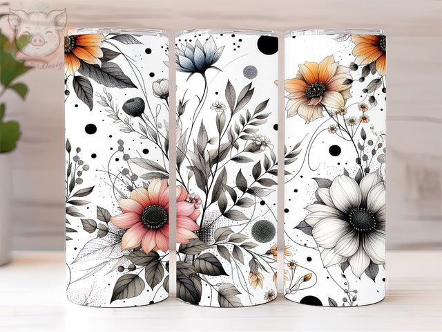 Daisies 20oz Tumbler Png, Sublimation Design, Daisy Flowers Tumbler Png, Digital Download PNG Sublimation Lara' s Designs 
