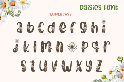 Daisies - Decorative Font Font AnningArts Design 