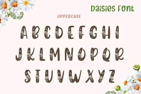 Daisies - Decorative Font Font AnningArts Design 