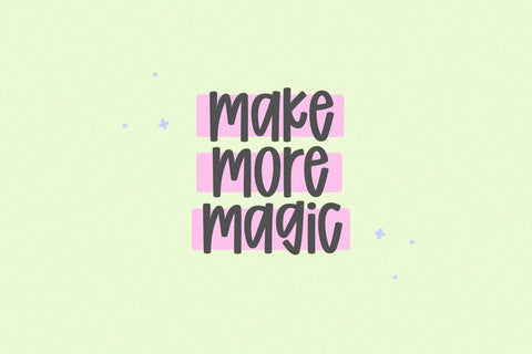 Daisy Cake - Cute Preppy Font Font KA Designs 