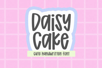 Daisy Cake - Cute Preppy Font Font KA Designs 