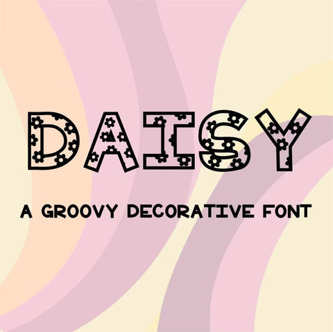 Daisy Decorative Font OTF, Fonts for Crafting, Handwritten Font Font Crafting With Brenna 