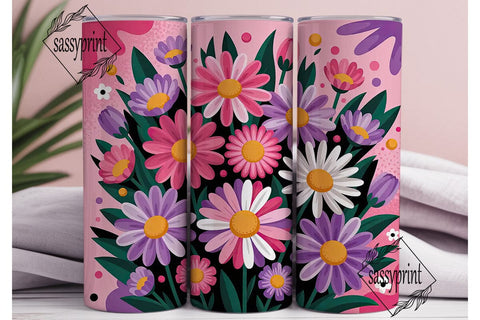 Daisy Dreams 20oz Tumbler Wrap Sublimation sassyprint 