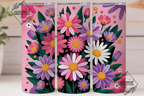 Daisy Dreams 20oz Tumbler Wrap Sublimation sassyprint 