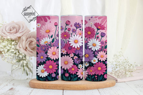 Daisy Dreams 20oz Tumbler Wrap Sublimation sassyprint 