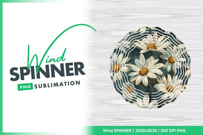 Daisy Floral Pattern Illustration with White Petals and Yellow Centers on Teal Background Sublimation Regulrcrative 
